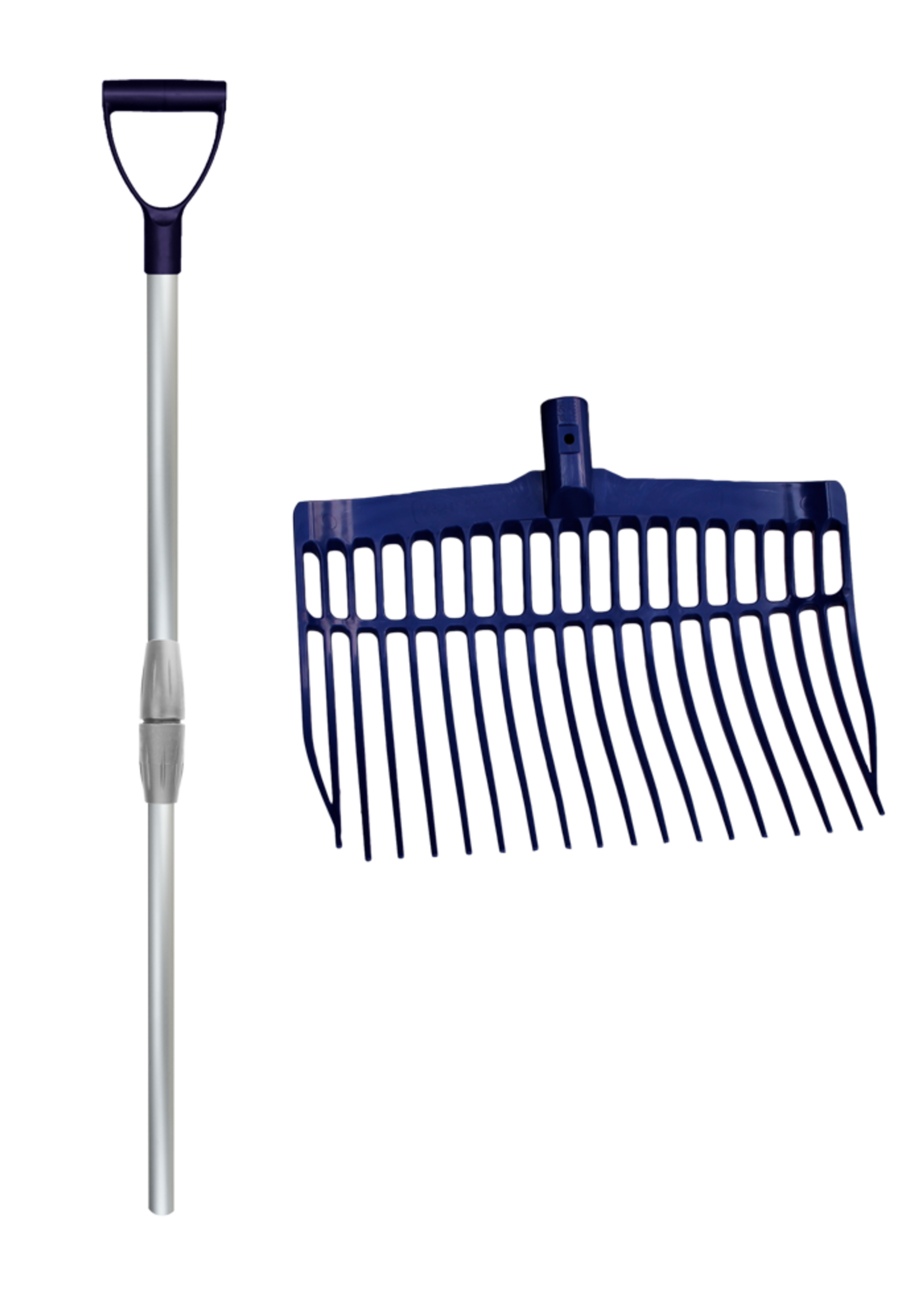 Vplast Mestvork met steel Blauw