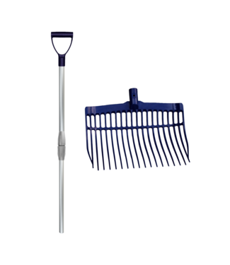 Vplast Mestvork met steel Blauw