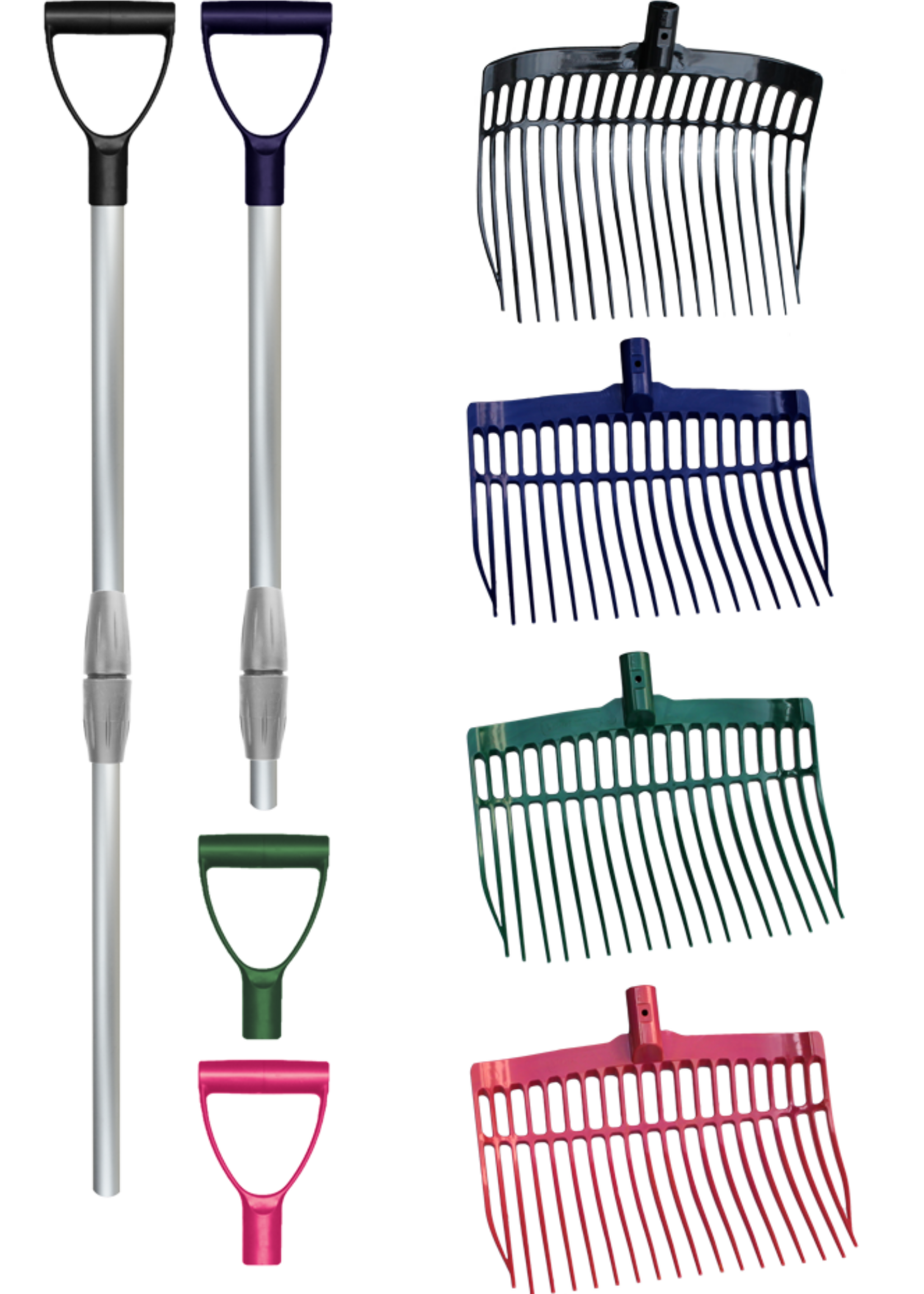 Vplast Mestvork met steel Roze