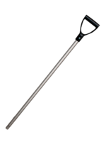 Merkloos Schop steel aluminium 28x105 cm Zwart handvat