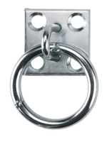 Merkloos Stal aanbind/vastzet ring