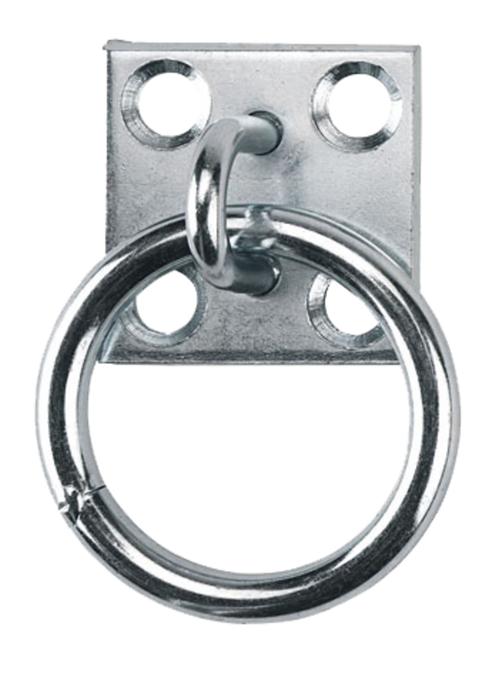 Merkloos Stal aanbind/vastzet ring