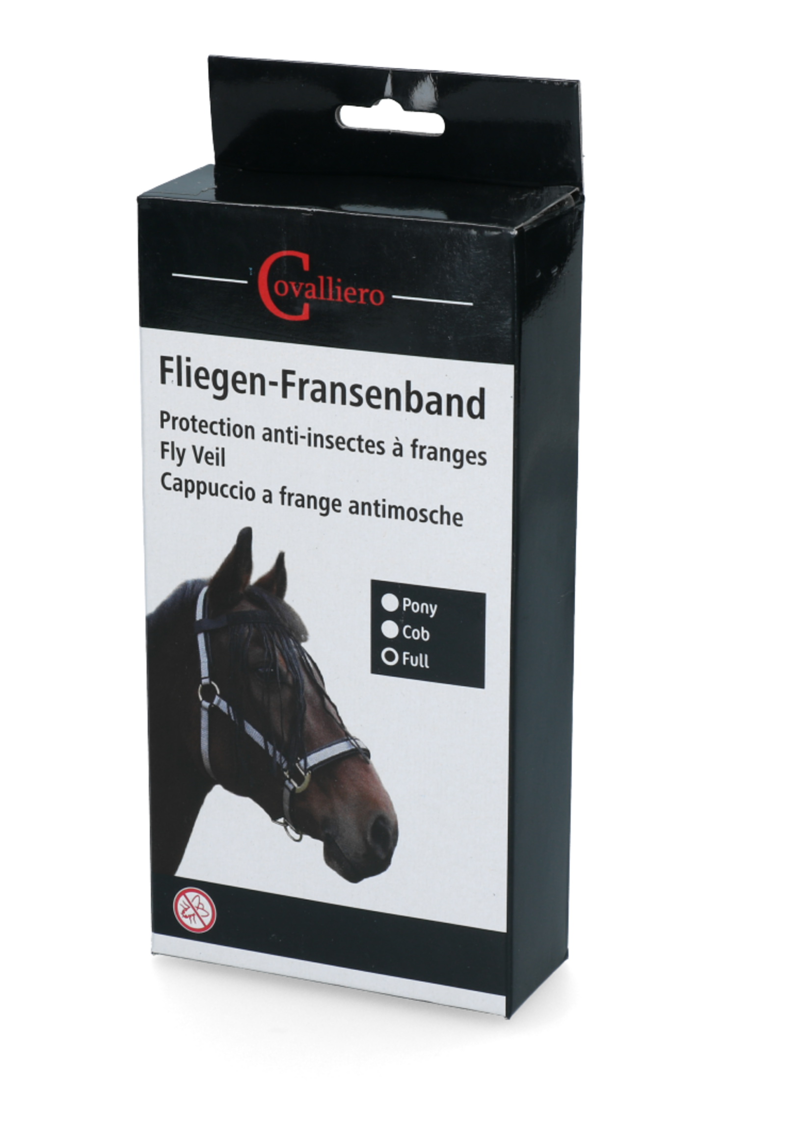 Merkloos Vliegenfrontriem Paard maat: Full Full