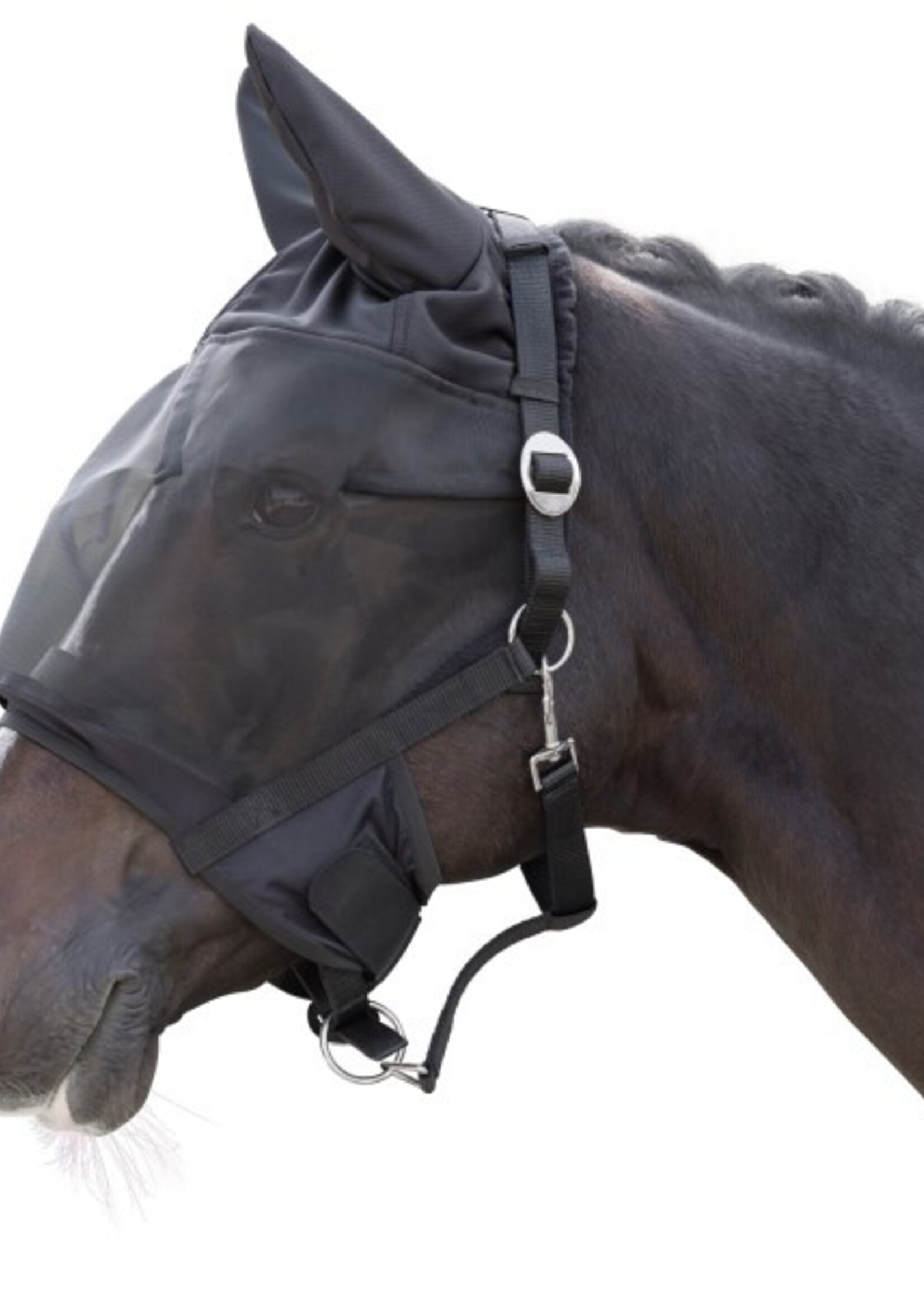 Merkloos Halster met geïntegreerd vliegenmasker Pony