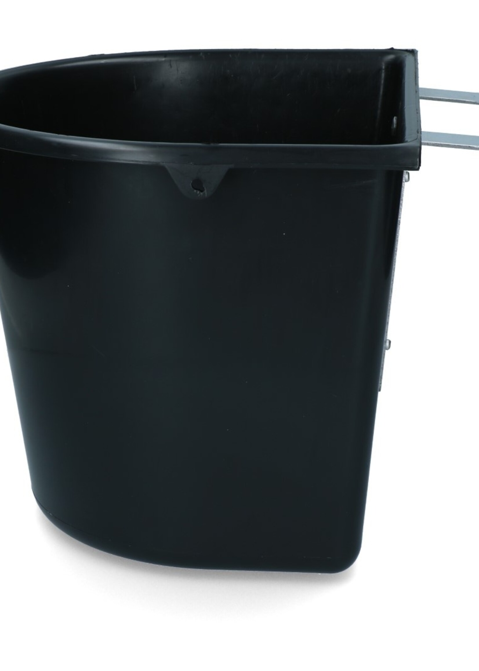 Vplast Voerbak 15 l met ophang Zwart