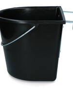 Vplast vPlast Voerbak met haken & hengsel 15 l Zwart
