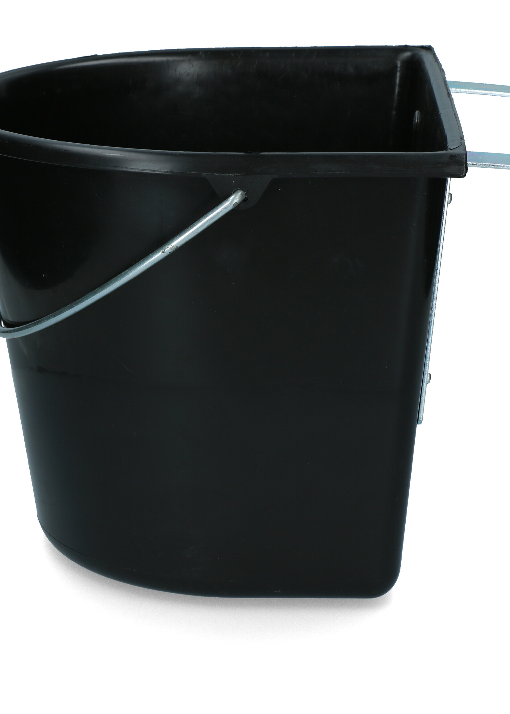 Vplast vPlast Voerbak met haken & hengsel 15 l Zwart