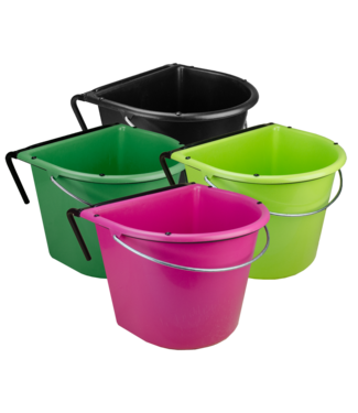 Vplast Voerbak 15 l met ophang en hengsel Roze