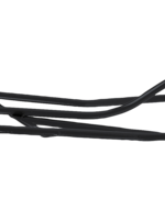 Merkloos Zadelhouder metaal 54 cm Zwart