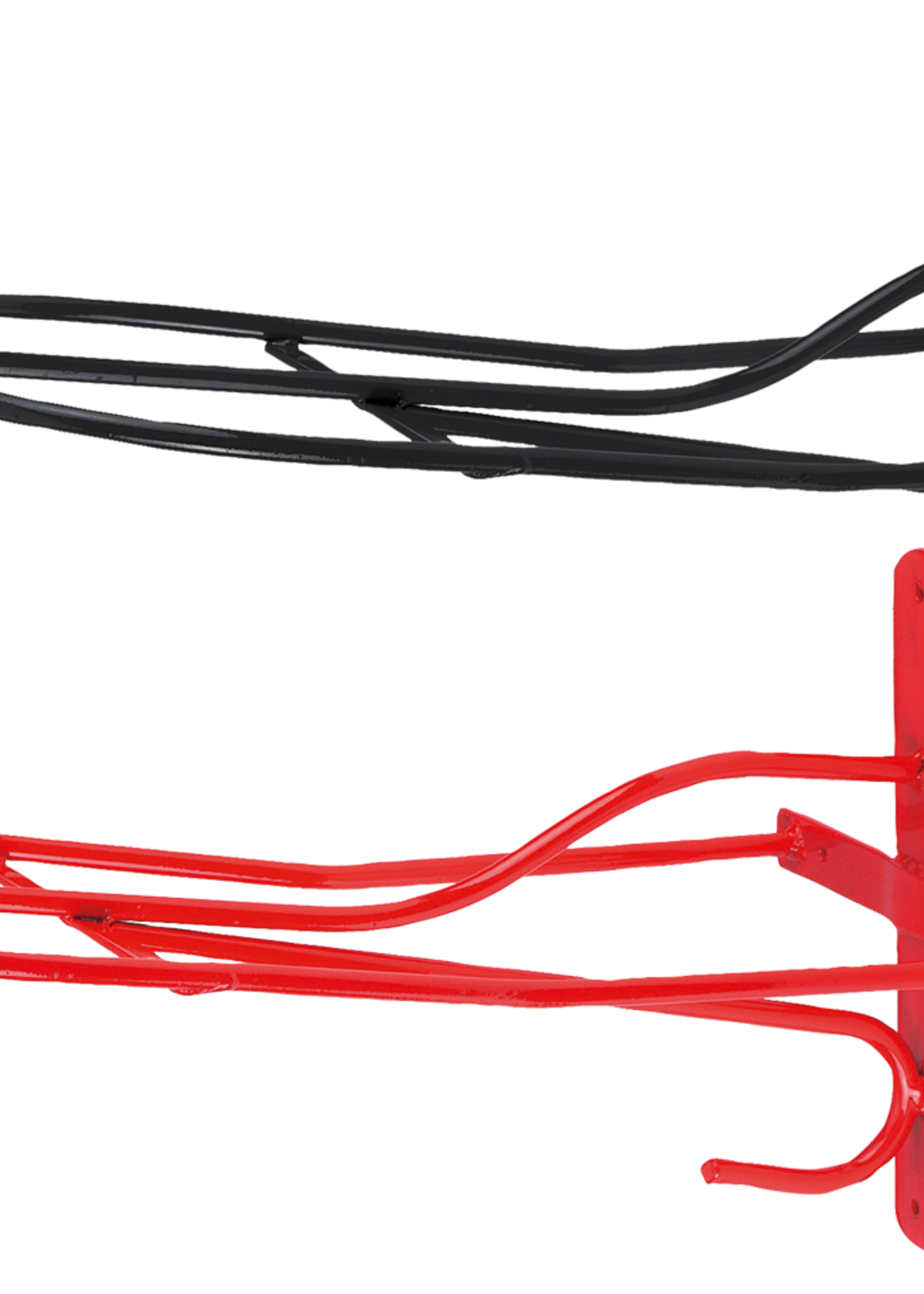 Merkloos Zadelhouder metaal 54 cm Rood