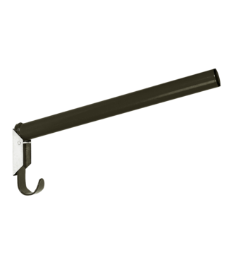 Merkloos Zadelhouder 44cm rond metaal zwart