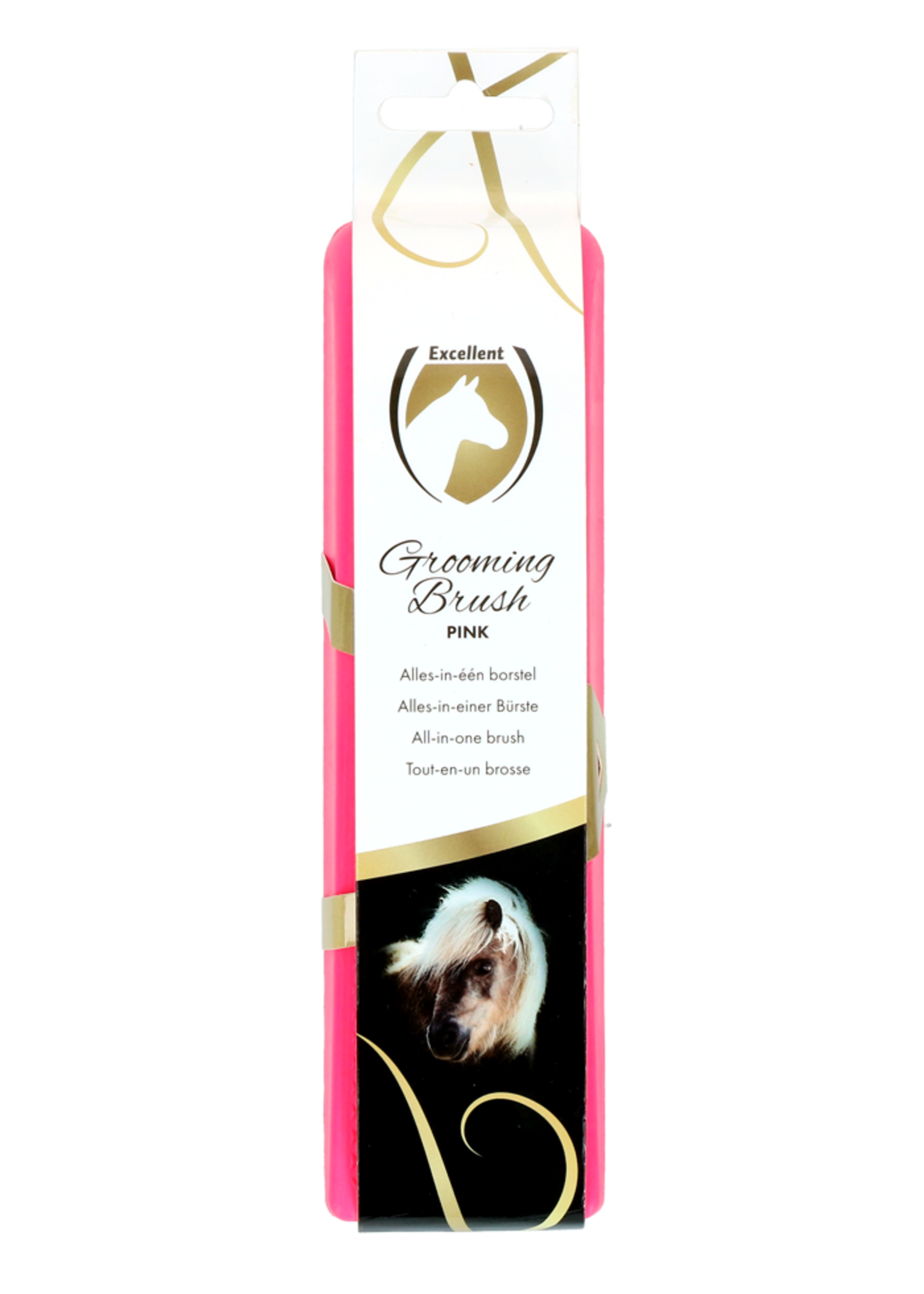 Excellent Horse Excellent Horse Grooming Brush M Roze