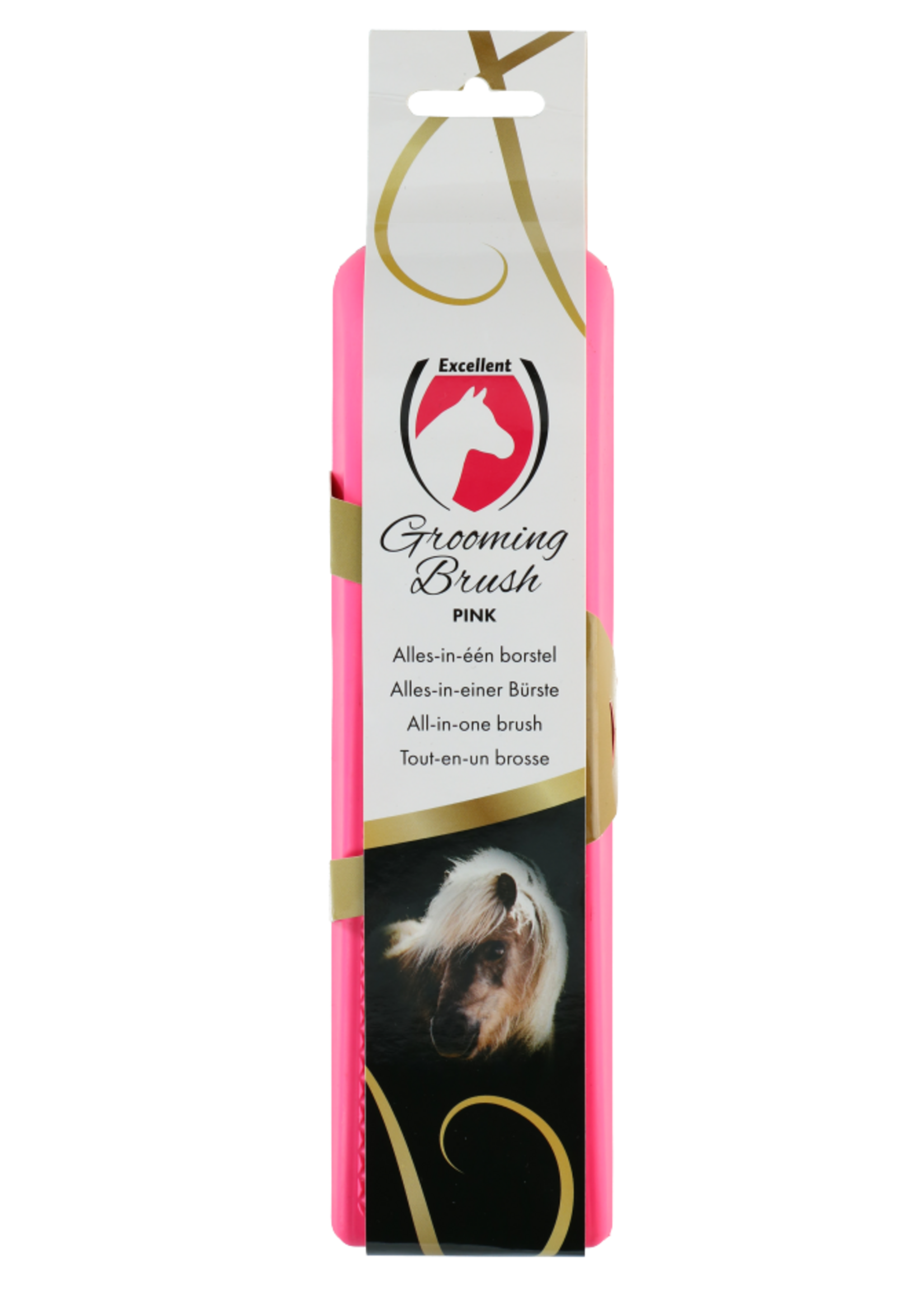 Excellent Horse Excellent Horse Grooming Brush L Roze