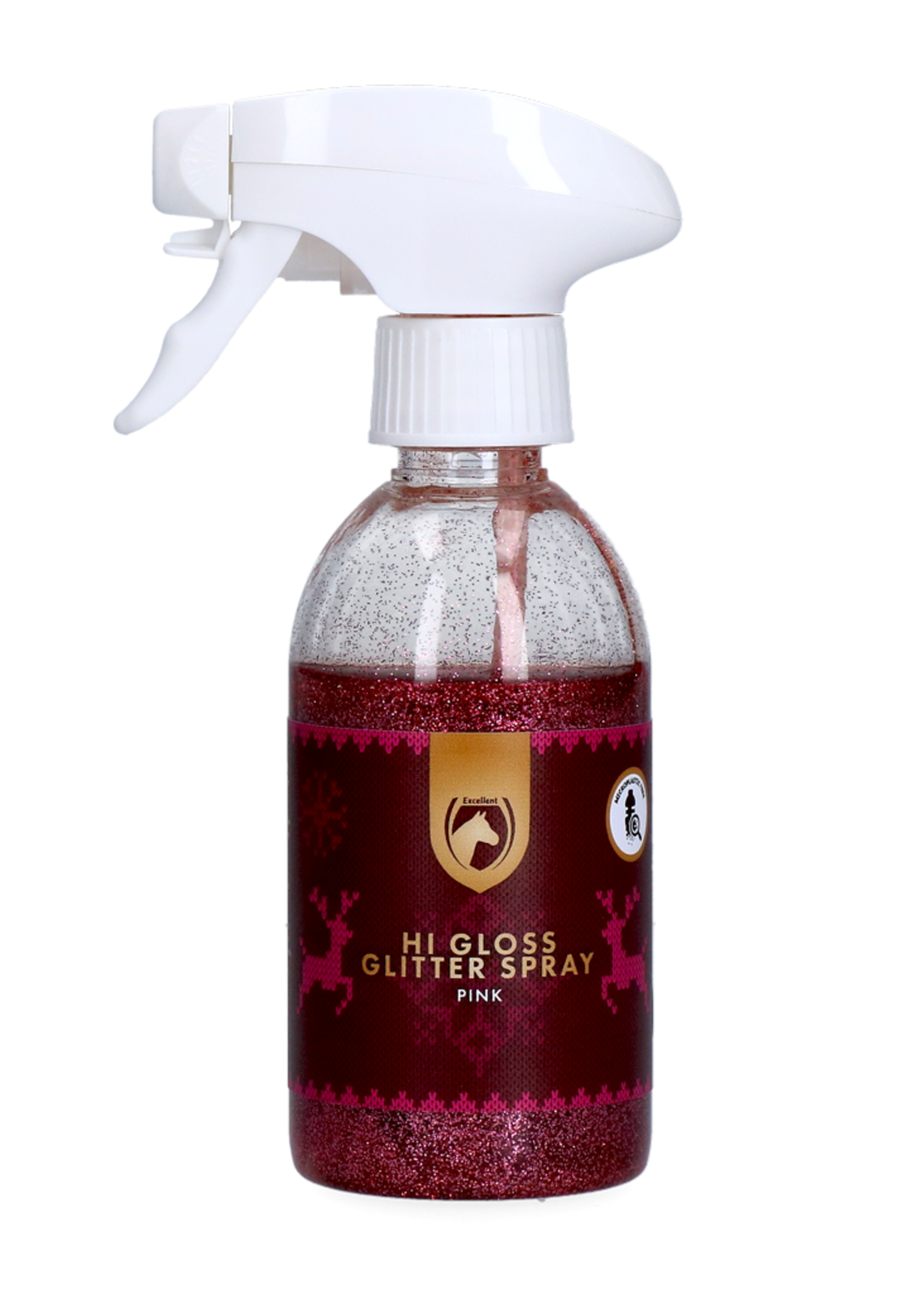 Excellent Horse Excellent Horse Christmas Hi Gloss Glitter Spray Roze 250 ml