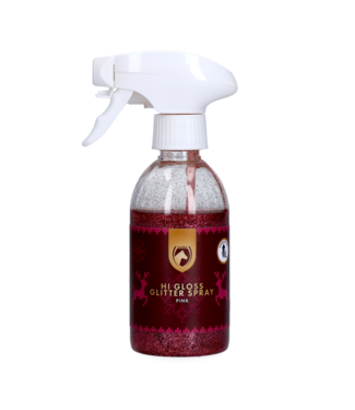 Excellent Horse Excellent Horse Christmas Hi Gloss Glitter Spray Roze 250 ml