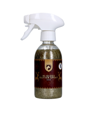 Excellent Horse Excellent Horse Christmas Hi Gloss Glitter Spray Goud 250 ml