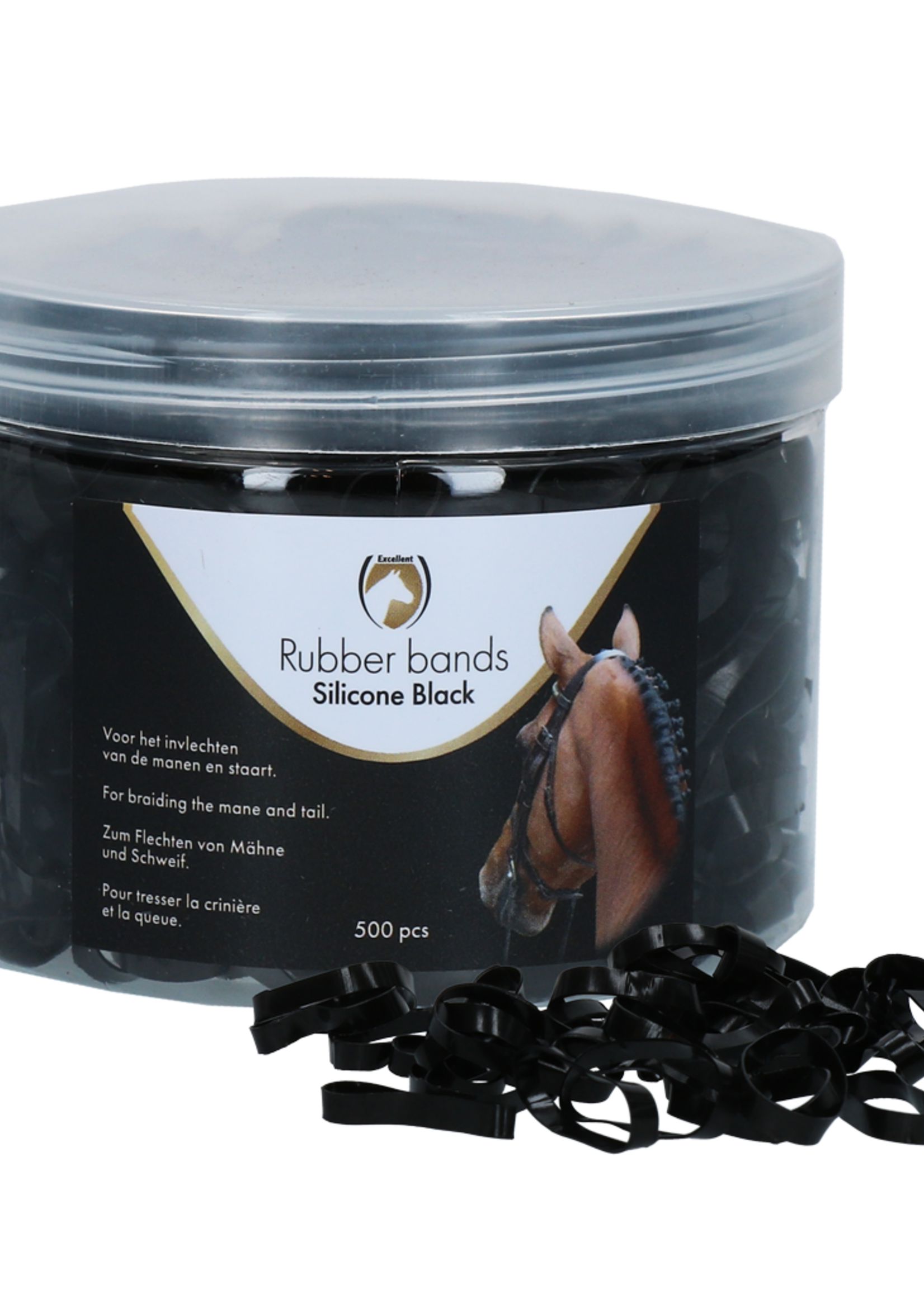 Excellent Horse Excellent Horse Rubber Bands Silicone Black
