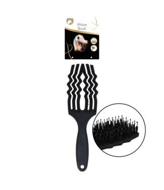 Excellent Horse Excellent Horse Wave Brush Zwart