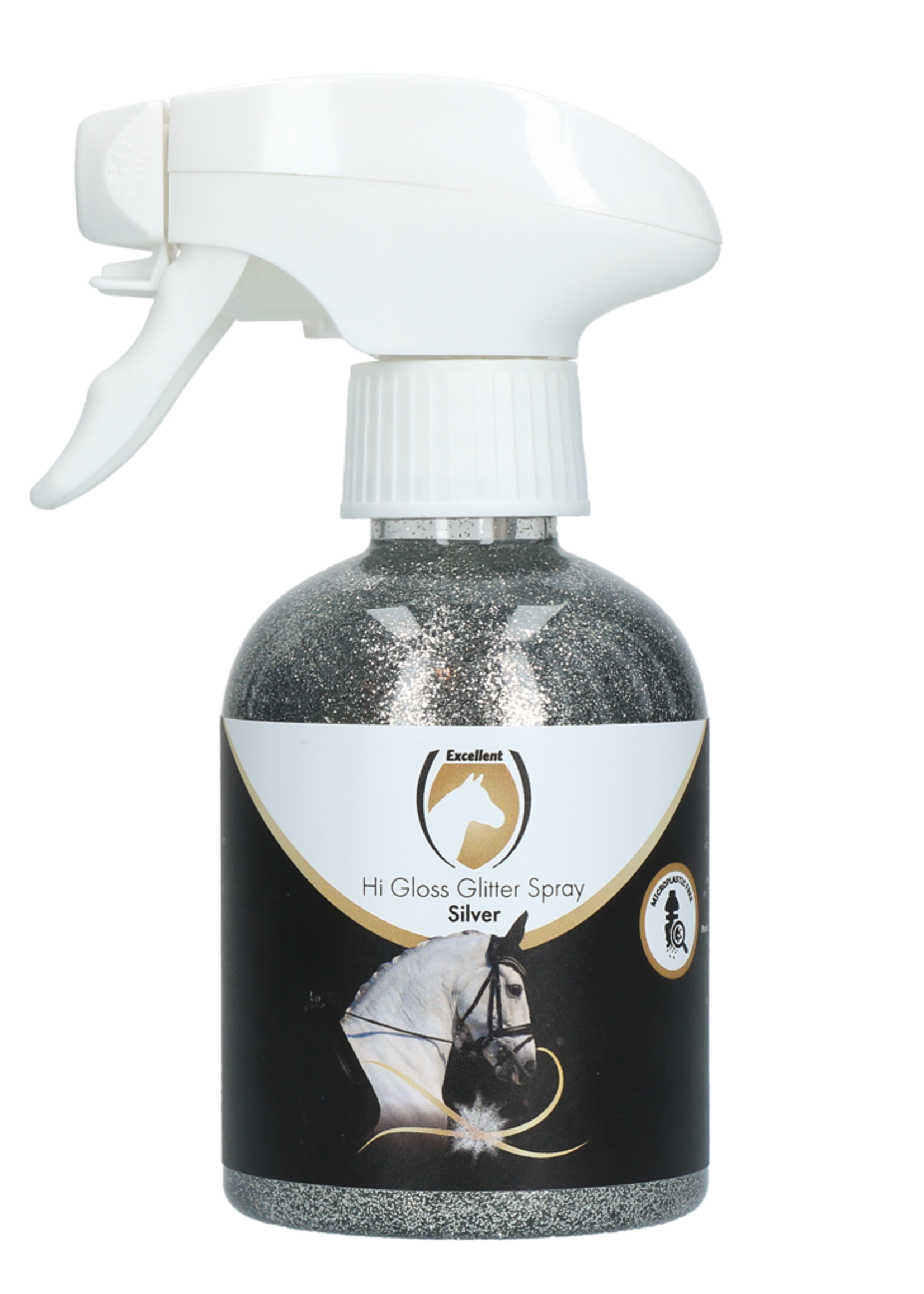 Excellent Horse Excellent Horse Hi Gloss Glitter Spray Silver 250 ml
