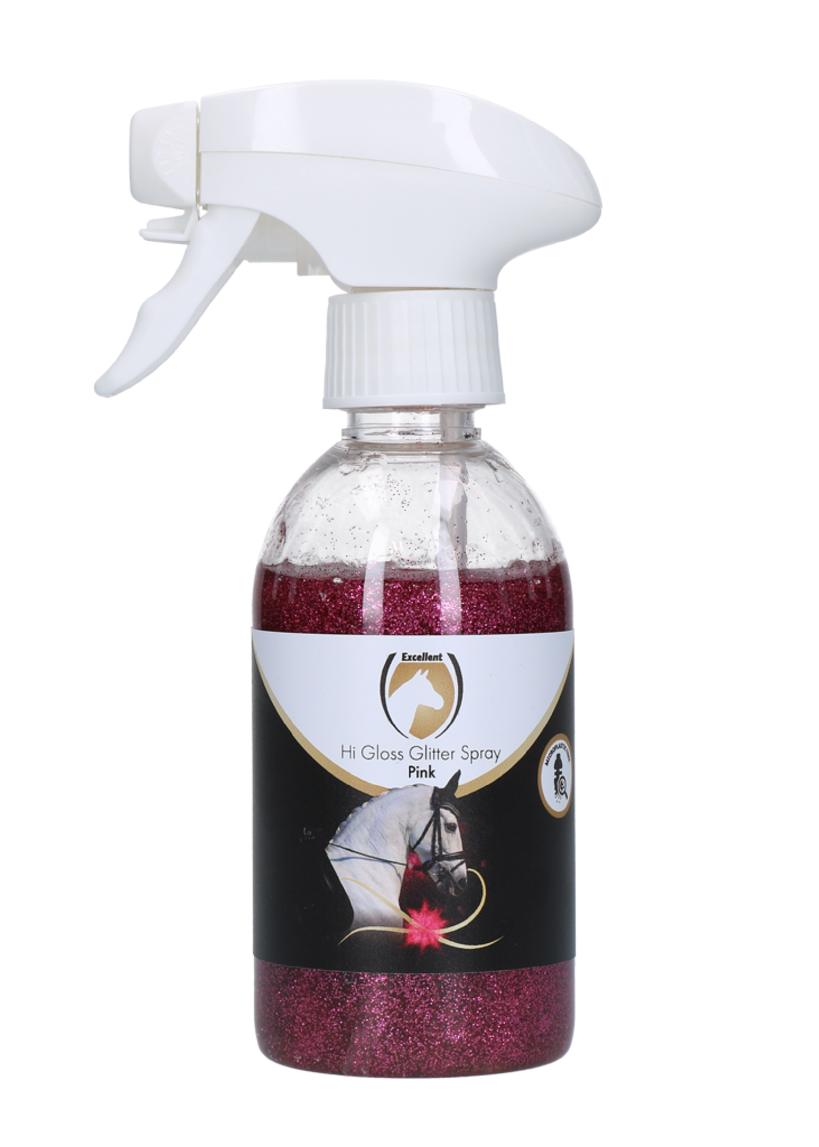 Excellent Horse Excellent Horse Hi Gloss Glitter Spray Pink 250 ml