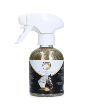 Excellent Horse Excellent Horse Hi Gloss Glitter Spray Gold 250 ml