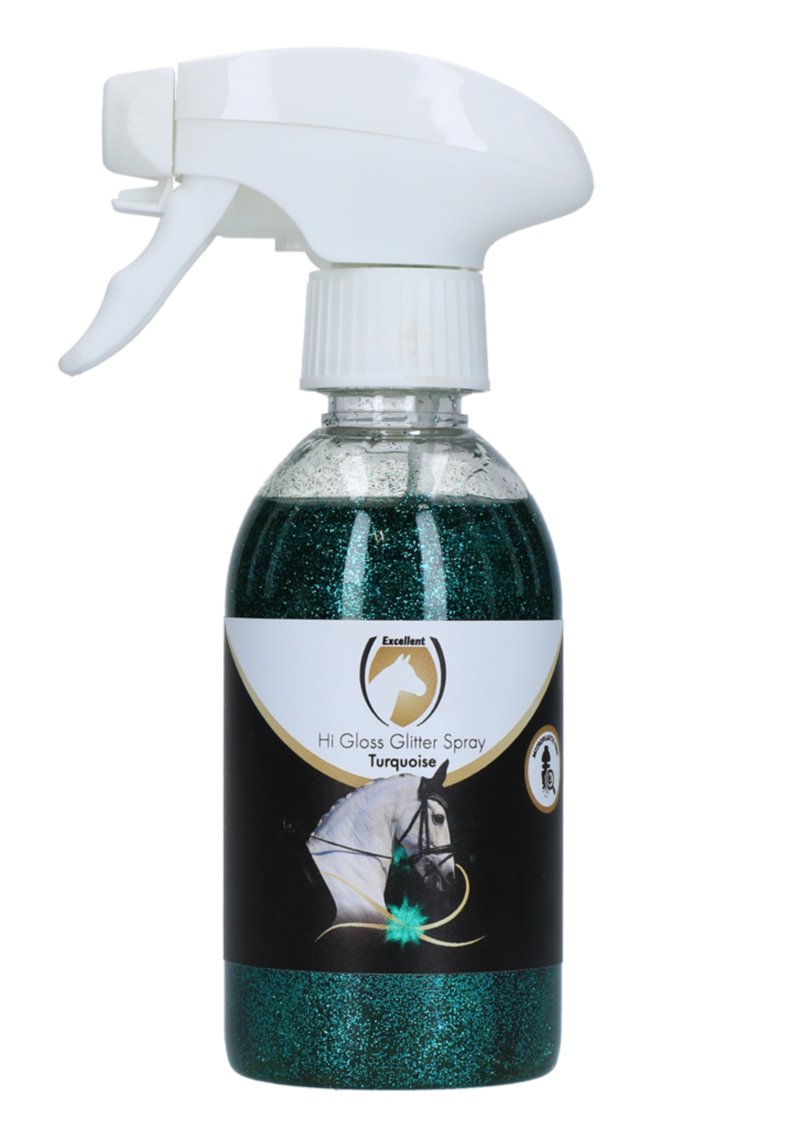 Excellent Horse Excellent Horse Hi Gloss Glitter Spray Turquoise 250 ml