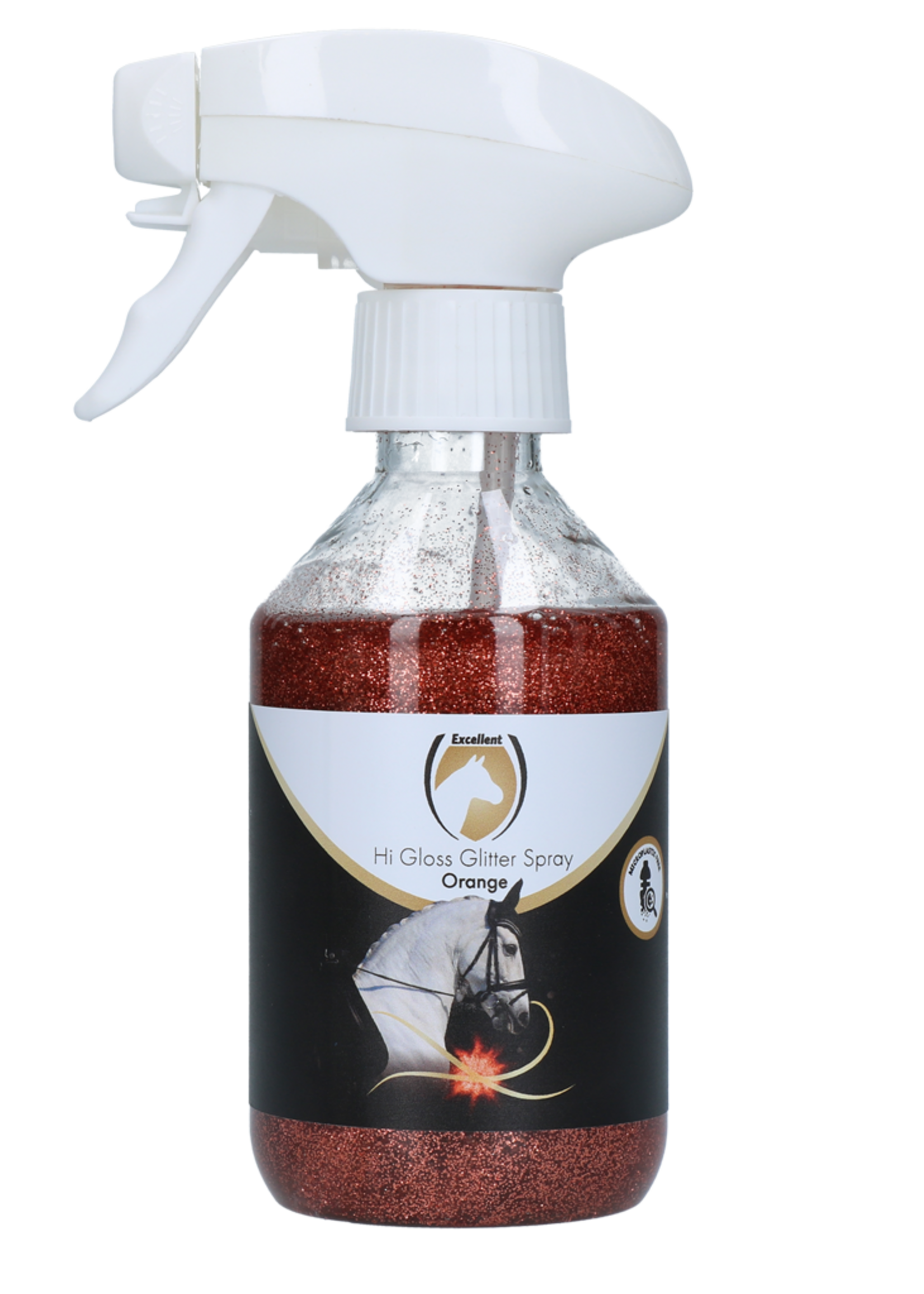 Excellent Horse Excellent Horse Hi Gloss Glitter Spray Orange 250 ml