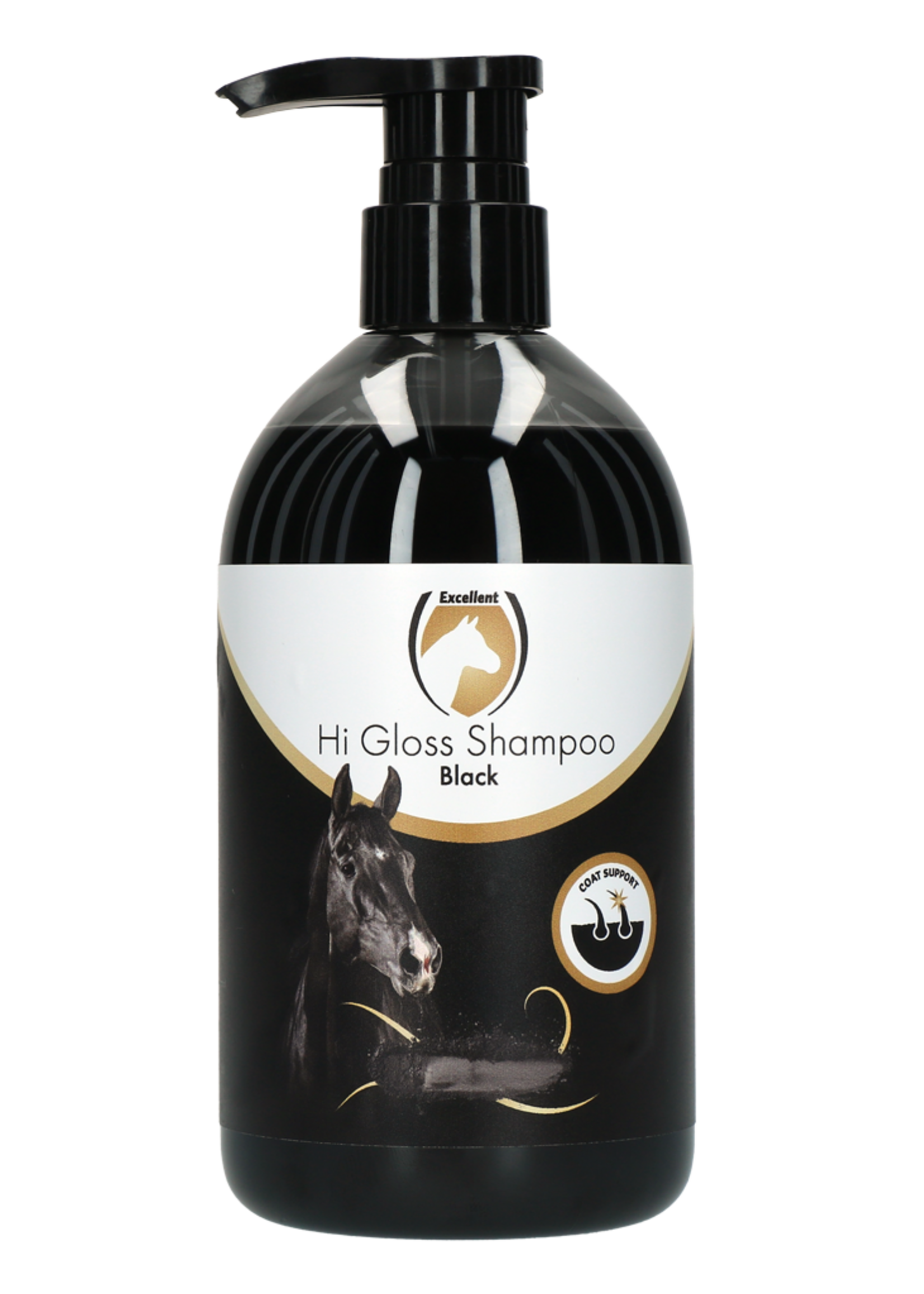 Excellent Horse Excellent Horse Hi Gloss Shampoo Zwart 500 ml