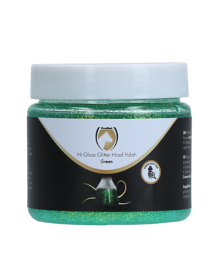 Excellent Horse Excellent Horse Hi Gloss Glitter Hoof Polish Green 150 ml