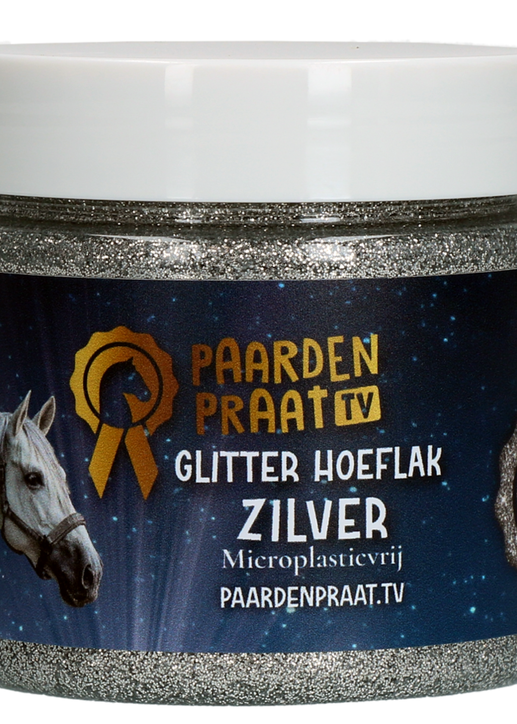 Paardenpraat TV Paardenpraat TV Glitter Hoeflak Zilver