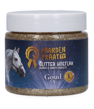 Paardenpraat TV Paardenpraat TV Glitter Hoeflak Goud