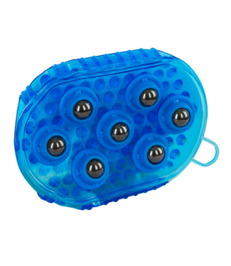 Merkloos Borstel magneet massage Blauw