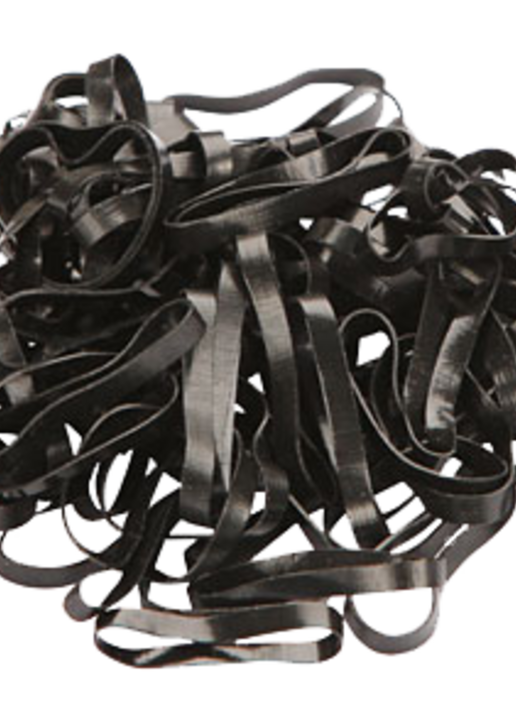 Merkloos Elastiekjes Siliconen Zwart