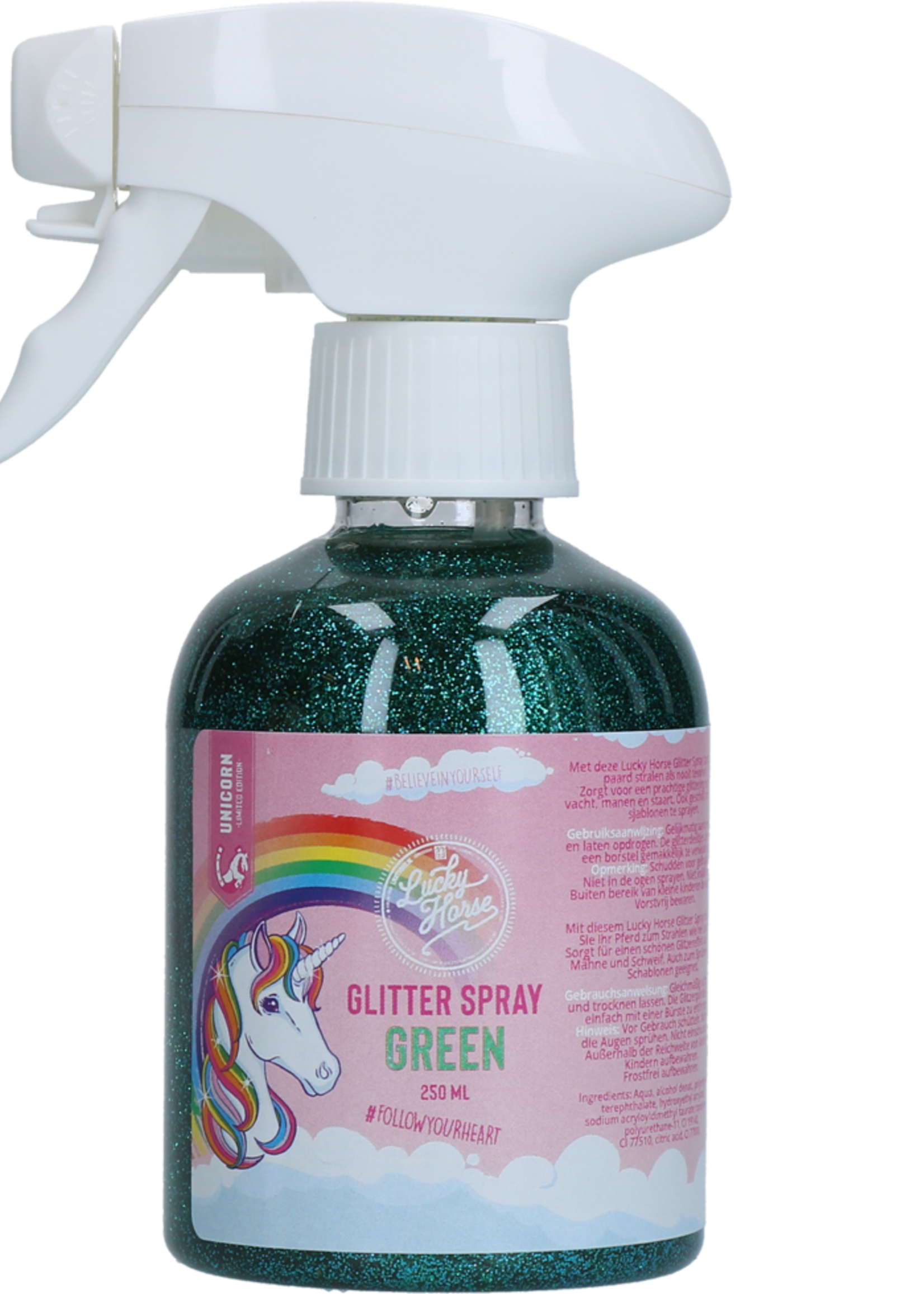 Lucky Horse Lucky Horse Unicorn Glitterspray Groen