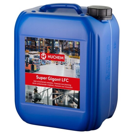 Huchem Floor Cleaner | Super Gigant LFC | 10L | Concentrated Floor Cleaner & Degreaser for Scrubber/Dryer Machines