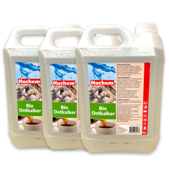 Huchem Bio Descaler / Citric Acid 5L – Powerful & Environmentally Friendly Limescale Remover / Food Grade