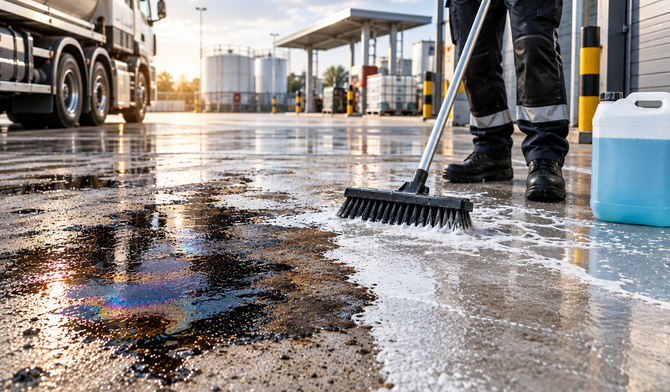 Removing fuel oil and oil stains: how to tackle them with a cold degreaser