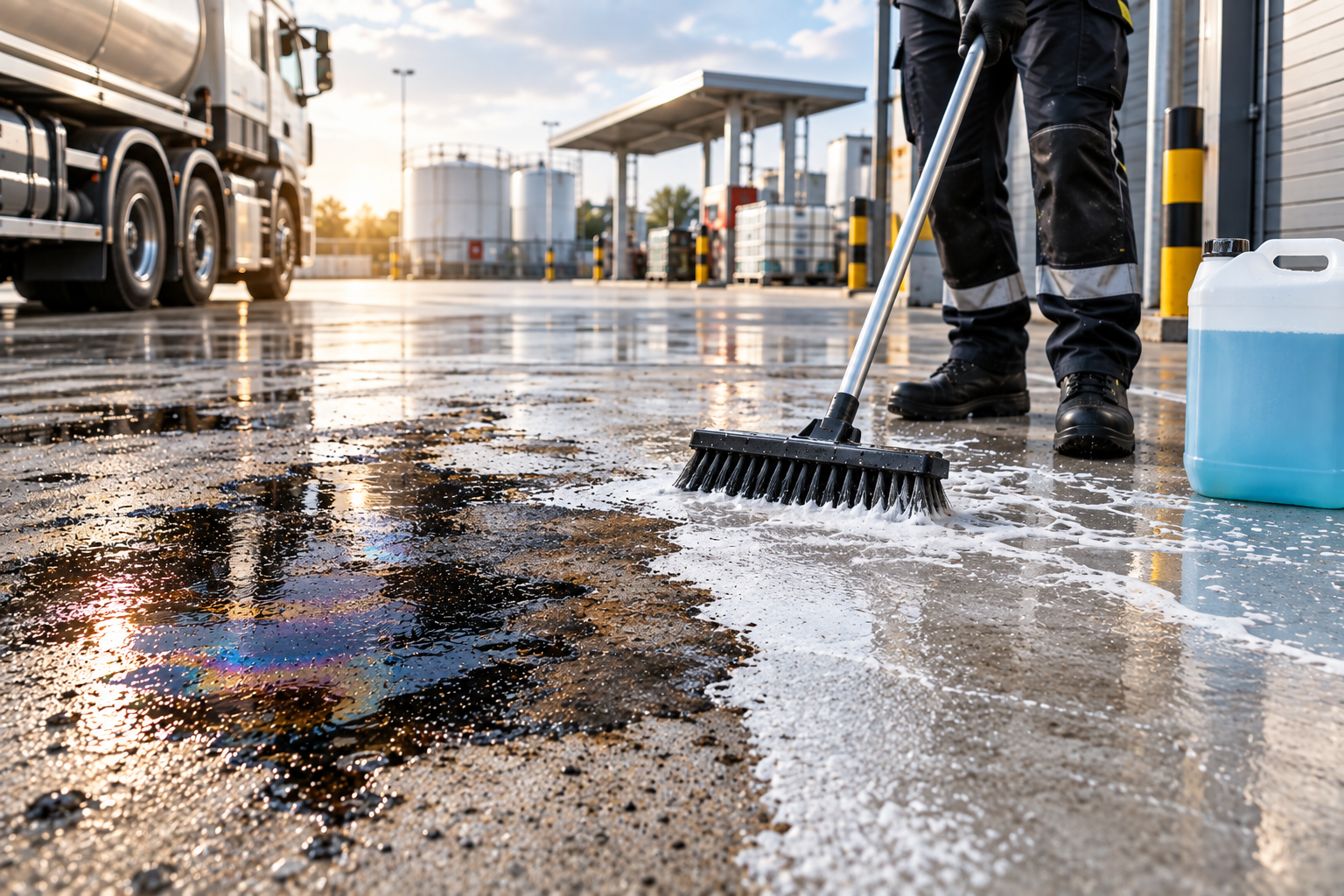 Removing fuel oil and oil stains: how to tackle them with a cold degreaser