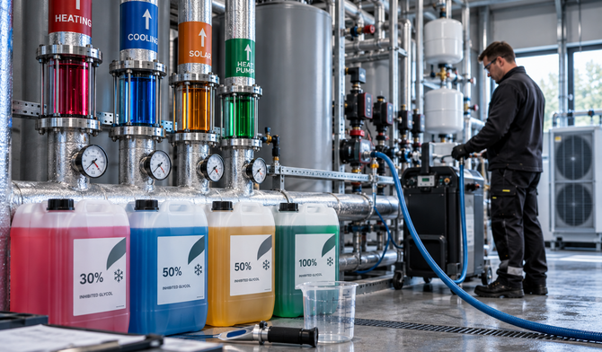 Flushing, cleaning and filling glycol systems: how to do it properly