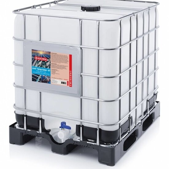 Huchem Solar Propylene Glycol -57°C - Heat Transfer Fluid for Solar Thermal Systems - 1000L IBC