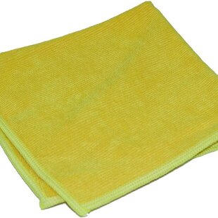 Microfibre Cloth 40 x 40 cm - Heavy Duty 150 g - Yellow - 10 pc