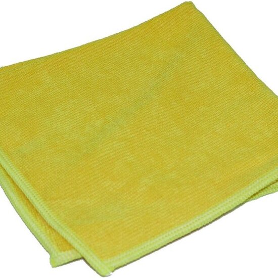Huchem Microfibre Cloth 40 x 40 cm - Heavy Duty 150 g - Yellow - 10 pc