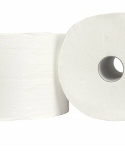 Industrial Wiping Paper Roll White 2-Ply - 28 cm x 360 m - 2 Rolls