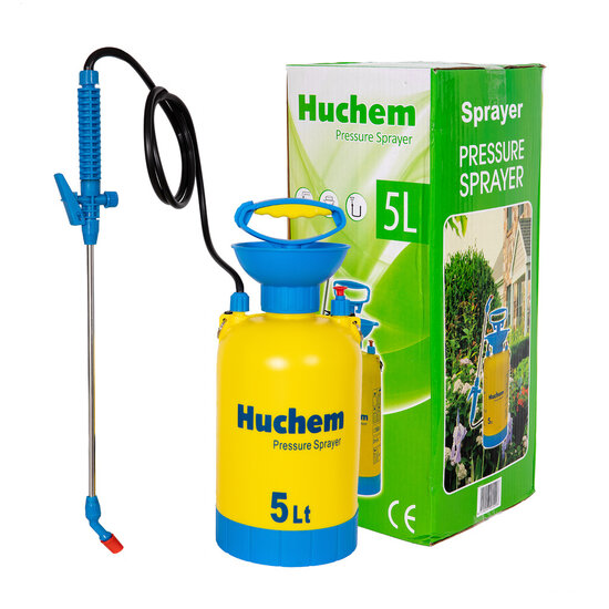 Huchem Pressure Sprayer 5L - Budget Garden & Cleaning Sprayer - 3 bar