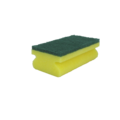 Huchem Easy Grip Scouring Sponge Yellow/Green - 10 Pack - Extra Grip for Intensive Cleaning