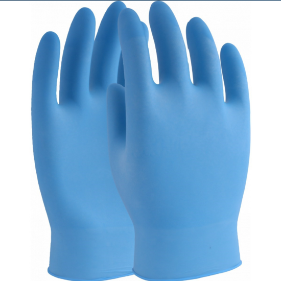 Huchem Hantex Nova - Blue 3 Mil Nitrile Powderfree Box of 100