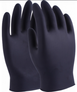 Hantex Nova-BLK - 4mil Premium Black Nitrile Powderfree Box of 100