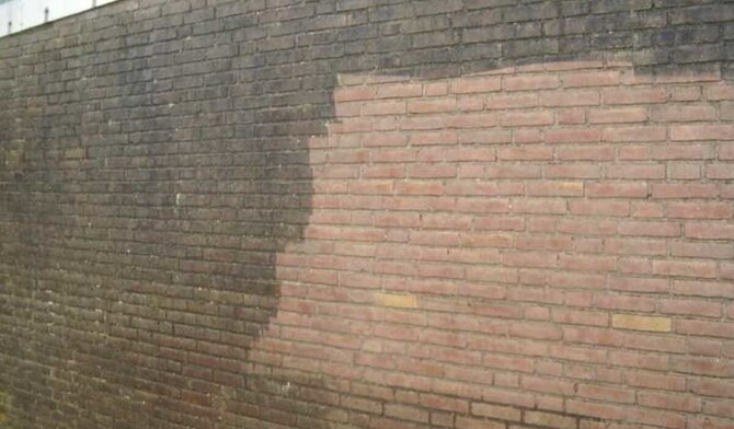 How to remove efflorescence from brick walls and facades