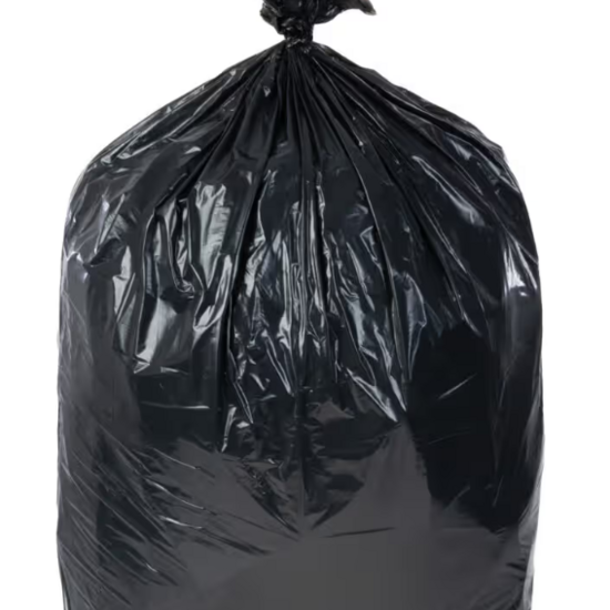 Huchem  Standard Refuse Sack, Black, 80L, Light Duty, Pack of 200