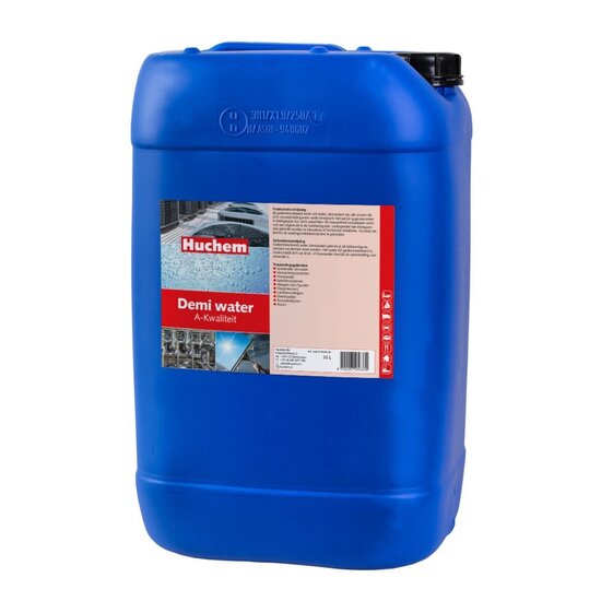 Huchem Demineralised Water 20L Can - Lime-Free, Pure & Ready to Use